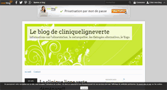 Desktop Screenshot of cliniqueligneverte.over-blog.com