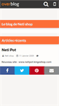 Mobile Screenshot of neti-pot.over-blog.com