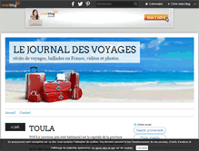 Tablet Screenshot of lejournaldesvoyages.over-blog.com