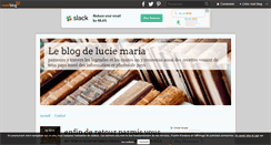 Desktop Screenshot of lucie-maria.over-blog.com