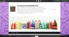 Desktop Screenshot of lecturesitaliennes.over-blog.fr