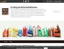 Tablet Screenshot of lecturesitaliennes.over-blog.fr