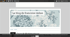 Desktop Screenshot of francoise-milan.over-blog.fr