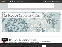 Tablet Screenshot of francoise-milan.over-blog.fr