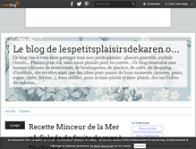Tablet Screenshot of lespetitsplaisirsdekaren.over-blog.com