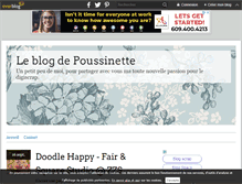 Tablet Screenshot of poussinettesblog.over-blog.com