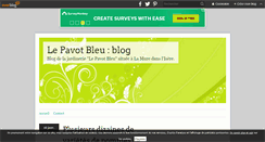 Desktop Screenshot of lepavotbleu.over-blog.fr