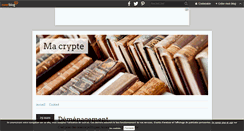 Desktop Screenshot of ma-crypte.over-blog.fr