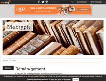 Tablet Screenshot of ma-crypte.over-blog.fr