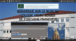 Desktop Screenshot of clg.henryberger.fontainefrancaise.over-blog.com