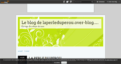 Desktop Screenshot of laperleduperou.over-blog.com