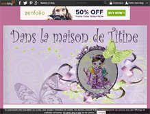 Tablet Screenshot of danslamaisondetitine.over-blog.com