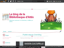 Tablet Screenshot of bibliotheque-attin.over-blog.fr