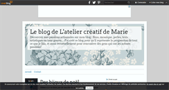 Desktop Screenshot of latelier.de.marie.over-blog.com