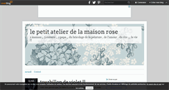 Desktop Screenshot of lepetitatelierdelamaisonrose.over-blog.com