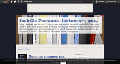 Desktop Screenshot of isabelle-passions.over-blog.com