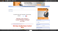Desktop Screenshot of festivalclaye.international.over-blog.com