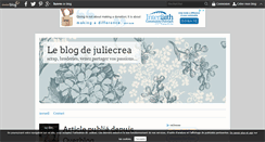 Desktop Screenshot of juliecrea.over-blog.fr