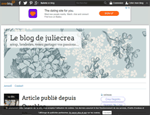 Tablet Screenshot of juliecrea.over-blog.fr