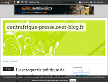 Tablet Screenshot of centrafrique-presse.over-blog.fr