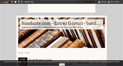 Desktop Screenshot of bandante.com.over-blog.fr
