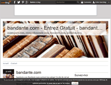 Tablet Screenshot of bandante.com.over-blog.fr