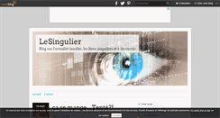 Desktop Screenshot of lesingulier.over-blog.com