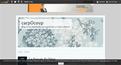 Desktop Screenshot of carp0coup.over-blog.com