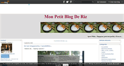 Desktop Screenshot of blogderiz.over-blog.com