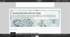 Desktop Screenshot of lesmetiersducheval.over-blog.com