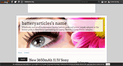 Desktop Screenshot of batteryarticles.over-blog.com