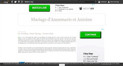 Desktop Screenshot of annemarieandantoineswedding.over-blog.com