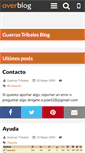 Mobile Screenshot of guerrastribales.over-blog.es