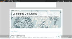 Desktop Screenshot of colauraline.over-blog.fr