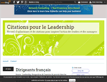 Tablet Screenshot of citations-leadership.over-blog.com