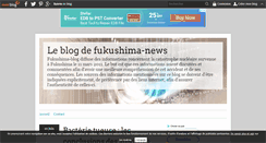 Desktop Screenshot of fukushima-news.over-blog.com