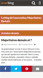 Mobile Screenshot of majoritairesdemain.over-blog.com