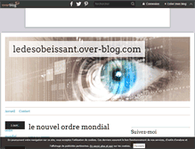 Tablet Screenshot of ledesobeissant.over-blog.com