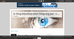 Desktop Screenshot of injustice.over-blog.org.over-blog.com