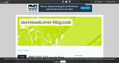 Desktop Screenshot of meetexam.over-blog.com