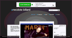 Desktop Screenshot of anecdotebillard.over-blog.com