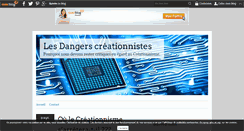 Desktop Screenshot of dangers-creationnistes.over-blog.com