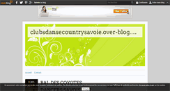Desktop Screenshot of clubsdansecountrysavoie.over-blog.com