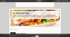 Desktop Screenshot of letablierdelola.over-blog.com