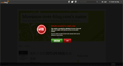 Desktop Screenshot of bluesnow.over-blog.com