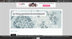 Desktop Screenshot of geolenvironnement.over-blog.com