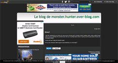 Desktop Screenshot of monster.hunter.over-blog.com