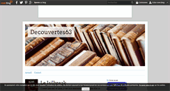 Desktop Screenshot of decouvertes63.over-blog.com