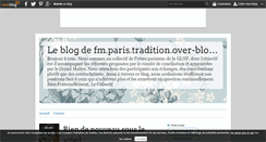 Desktop Screenshot of fm.paris.tradition.over-blog.com