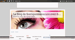 Desktop Screenshot of feeriquemanucure.over-blog.fr